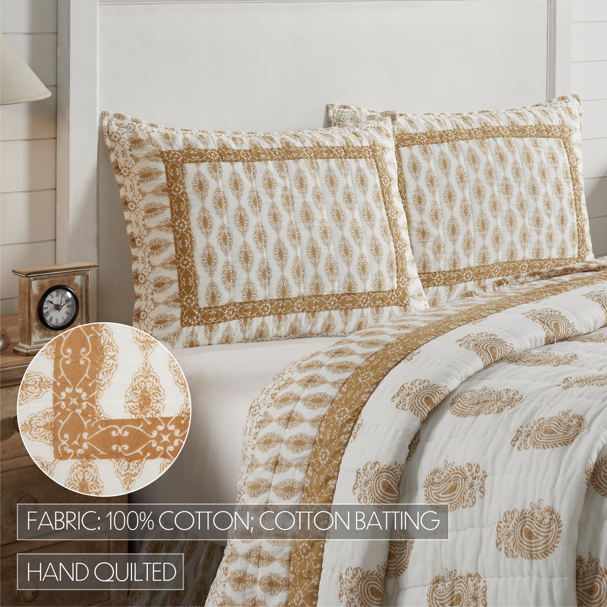 Avani Gold Standard Sham 21x27, Set of 2