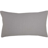 Burlap Dove Grey King Sham 21x37, Set of 2