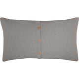 Burlap Dove Gray Sham, Set of 2