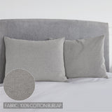 Burlap Dove Grey Standard Sham 21x27, Set of 2