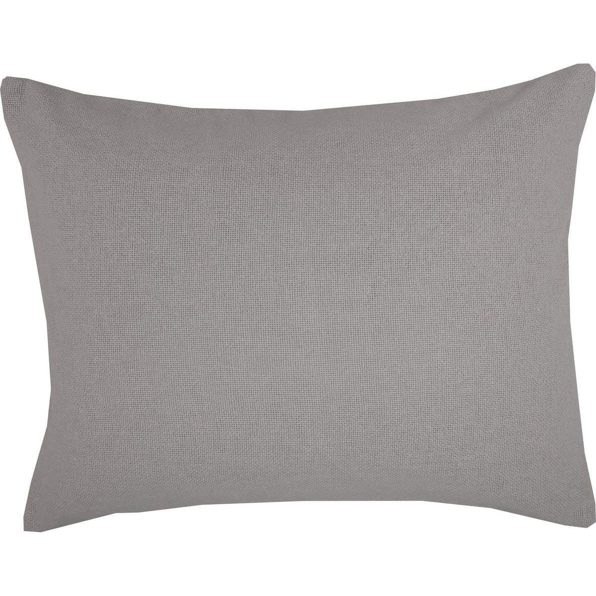 Burlap Dove Grey Standard Sham 21x27, Set of 2