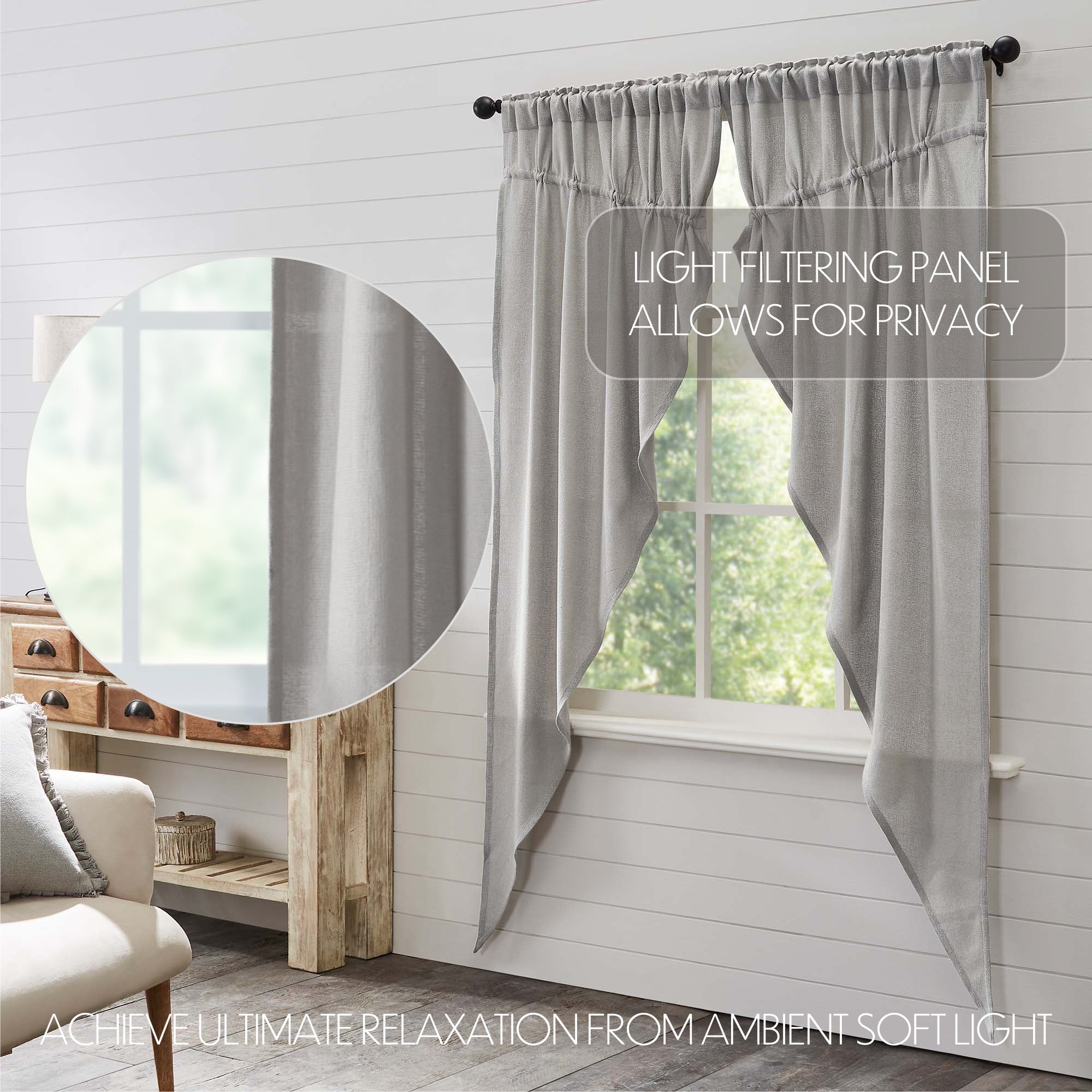 Burlap Prairie Long Panel Set - Thumbnail 2