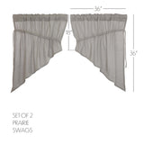 Burlap Antique Curtain Set