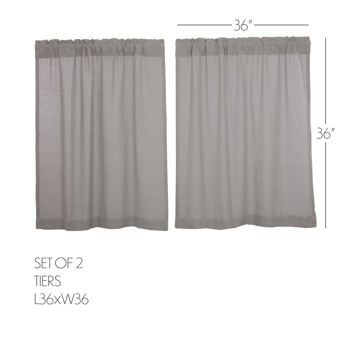 Burlap Antique Curtain Set