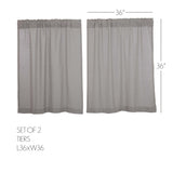 Burlap Antique Curtain Set