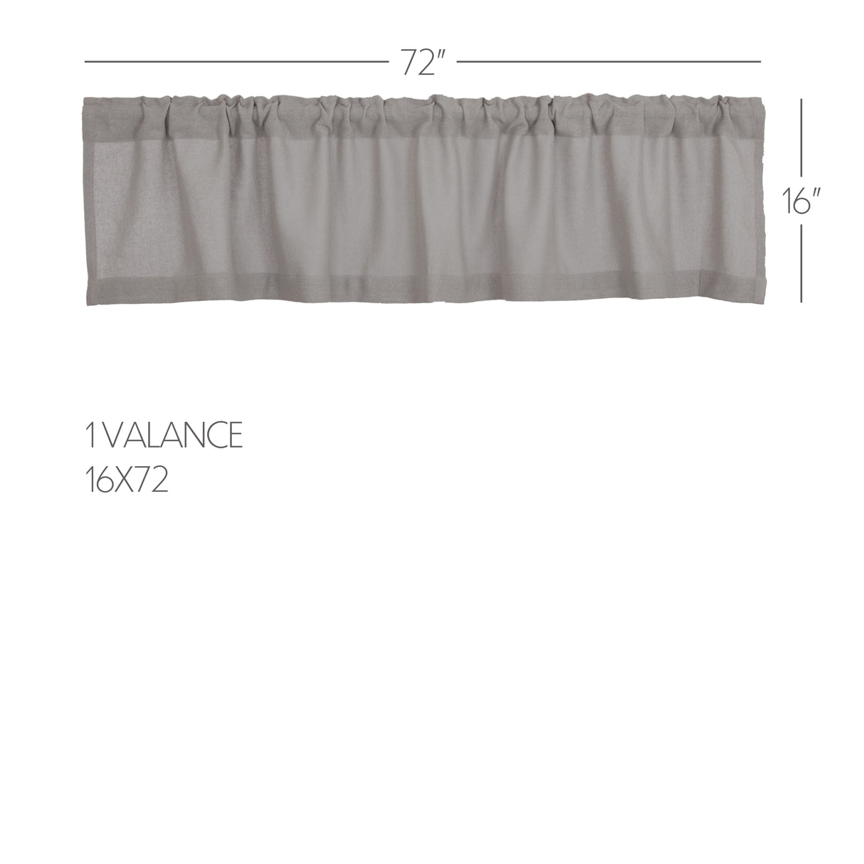 Burlap Antique Curtain Set