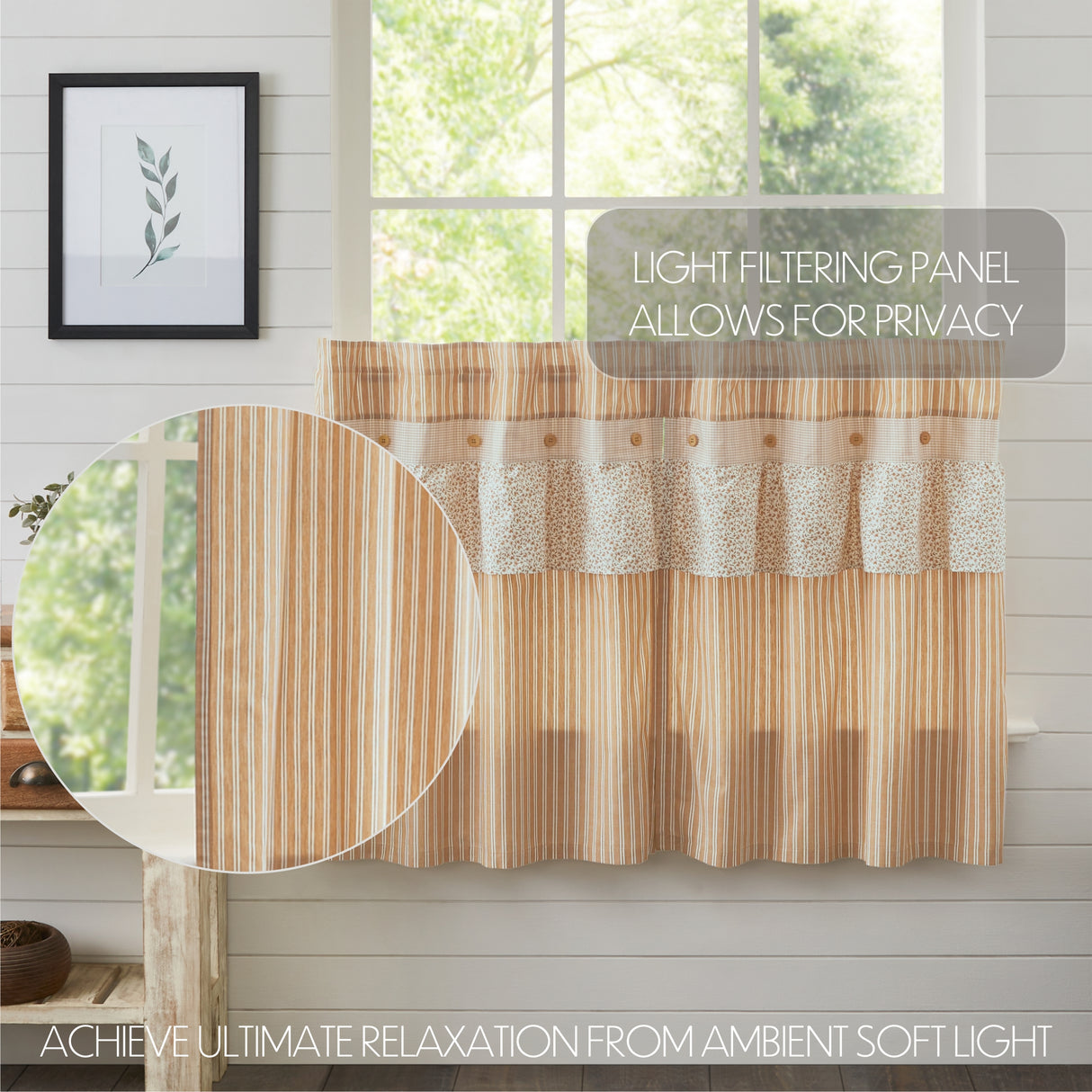 Camilia Ruffled Curtain Set