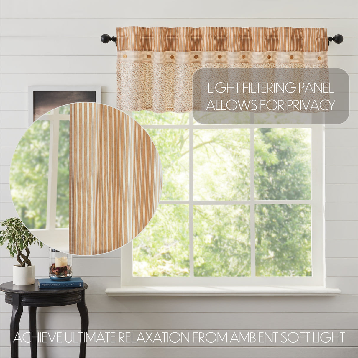 Camilia Ruffled Curtain Set