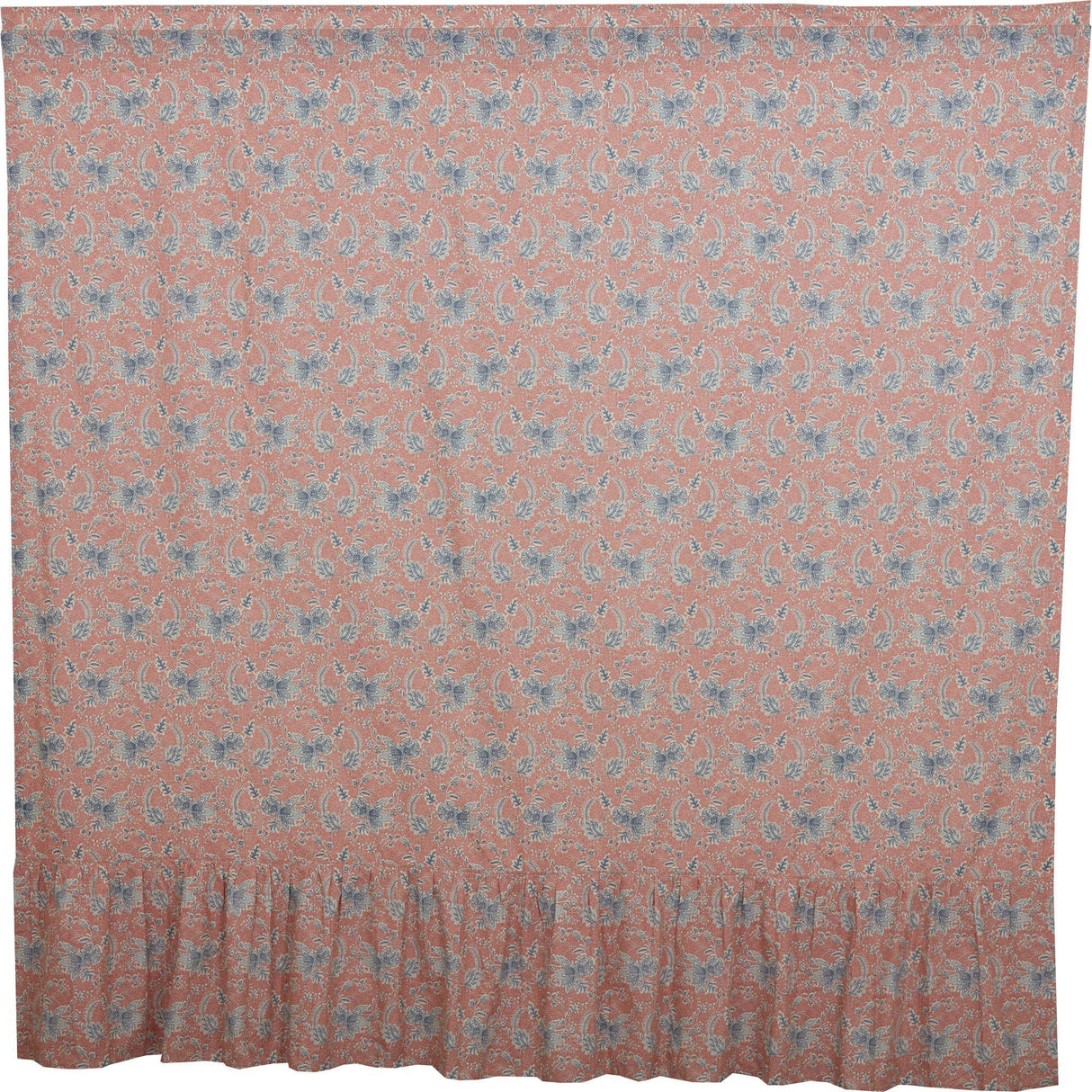 Kaila Floral Ruffled Shower Curtain 72x72