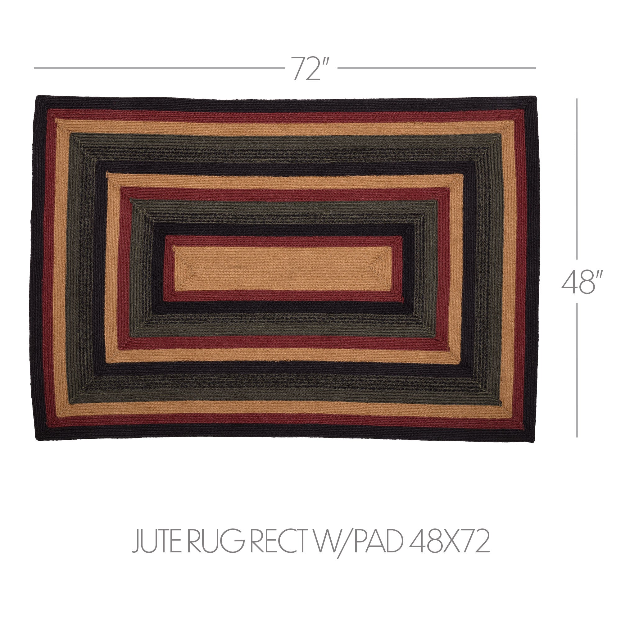 Wyatt Jute Rug Rect w/ Pad 48x72 – VHC Brands Home Decor