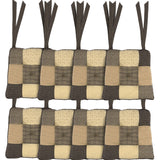 Kettle Grove 14 Inch Patchwork Chair Pad