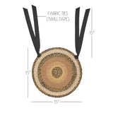 Kettle Grove 15 Inch Jute Chair Pad