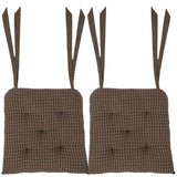 Kettle Grove 14 Inch Plaid Chair Pad