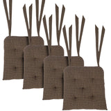 Kettle Grove 14 Inch Plaid Chair Pad