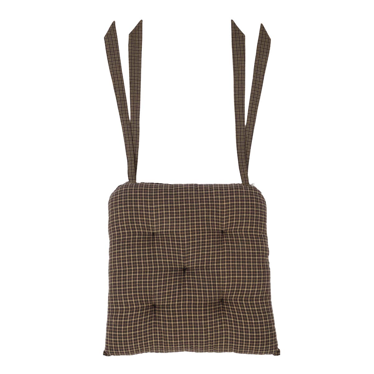 Kettle Grove 14 Inch Plaid Chair Pad