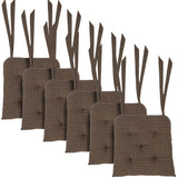 Kettle Grove 14 Inch Plaid Chair Pad