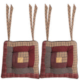 Millsboro 14 Inch Log Cabin Patch Chair Pad