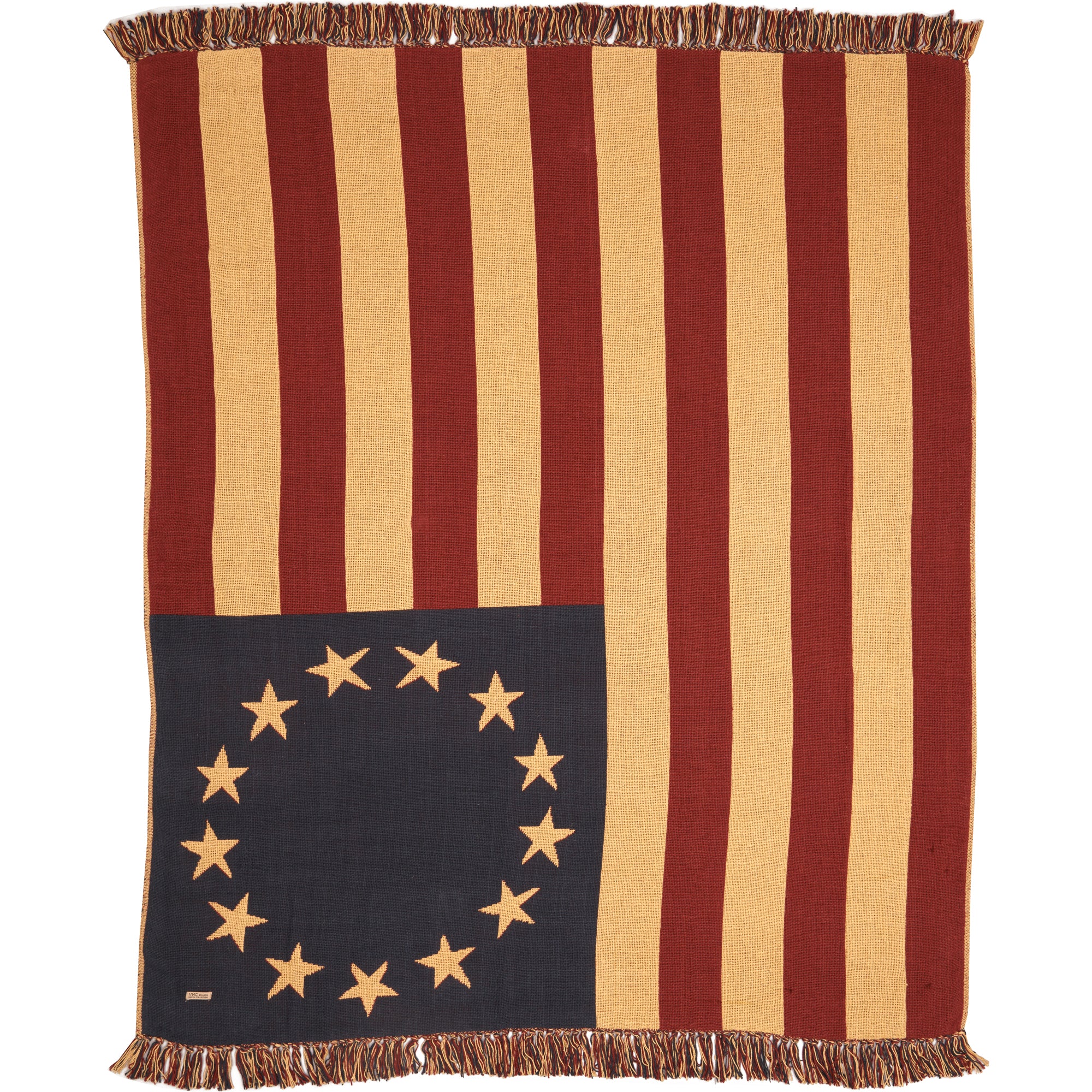 Old Glory Throw Woven 50x60 – VHC Brands Home Decor
