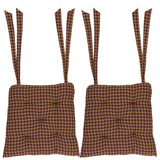 Patriotic Patch 14 Inch Plaid Chair Pad