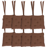 Patriotic Patch 14 Inch Plaid Chair Pad