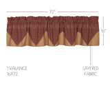 Patriotic Patch Curtain Set