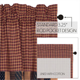 Patriotic Patch Curtain Set