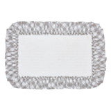 VHC Brands Annie Buffalo Check Ash Grey 2pc Bathhmat Set, 20x30 and 27x48