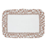 VHC Brands Annie Buffalo Check Portabella 2pc Bathhmat Set, 20x30 and 27x48