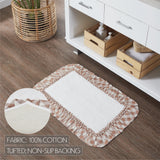 VHC Brands Annie Buffalo Check Portabella 2pc Bathhmat Set, 20x30 and 27x48