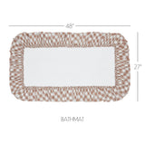 VHC Brands Annie Buffalo Check Portabella 2pc Bathhmat Set, 20x30 and 27x48