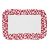 VHC Brands Annie Buffalo Check Country Red 2pc Bathhmat Set, 20x30 and 27x48
