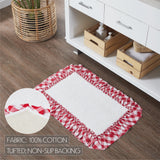 VHC Brands Annie Buffalo Check Country Red 2pc Bathhmat Set, 20x30 and 27x48