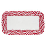 VHC Brands Annie Buffalo Check Country Red 2pc Bathhmat Set, 20x30 and 27x48