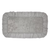 VHC Brands Burlap Dove Grey 2pc Bathhmat Set, 20x30 and 27x48