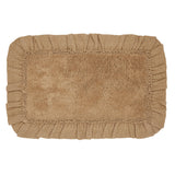 VHC Brands Burlap Natural 2pc Bathhmat Set, 20x30 and 27x48