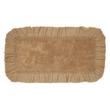 VHC Brands Burlap Natural 2pc Bathhmat Set, 20x30 and 27x48