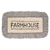 VHC Brands Sawyer Mill Charcoal 2pc Bathhmat Set, 20x30 and 27x48