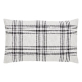 Black Plaid Sham, Set of 2