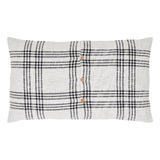 Black Plaid Sham, Set of 2