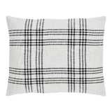 Black Plaid Standard Sham 21x27, Set of 2