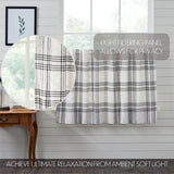Black Plaid Curtain Set