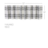 Black Plaid Curtain Set
