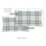 Pine Grove Plaid King Sham 21x37, Set of 2