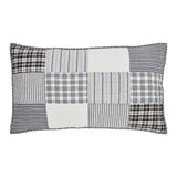 Sawyer Mill Black King Sham 21x37, Set of 2