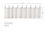 Stitched Burlap Curtain Set