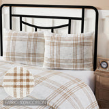 Wheat Plaid Standard Sham 21x27, Set of 2
