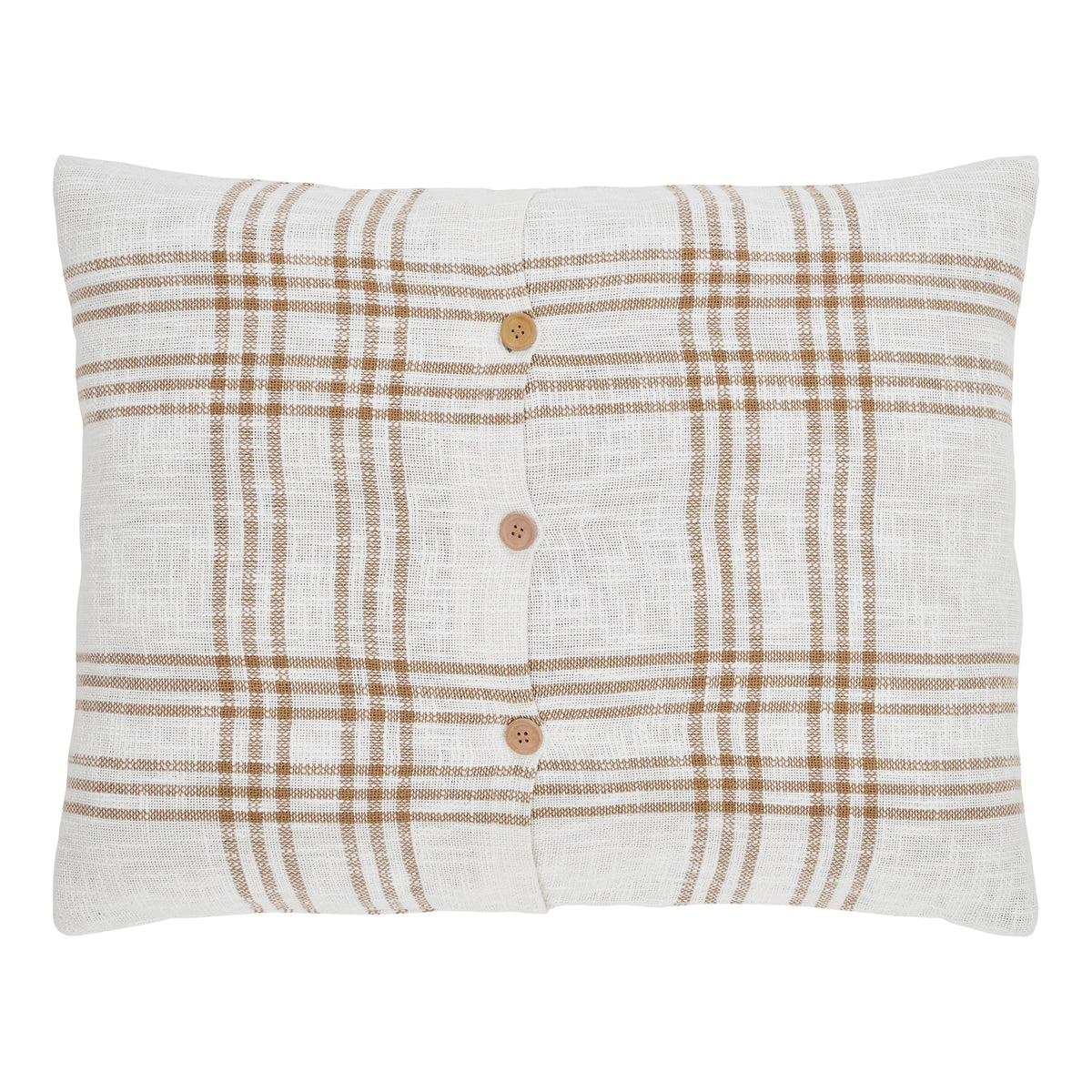 Wheat Plaid Standard Sham 21x27, Set of 2