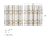 Wheat Plaid Curtain Set