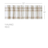 Wheat Plaid Curtain Set