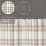 Wheat Plaid Curtain Set